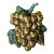 Vintage Solid Brass Grape Cluster Door Knocker With Verdigris Leaf Detail For Sale