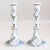 Vintage Tall Dutch Delft Faience Polychrome Floral Candlesticks - A Pair For Sale - Image 10 of 10