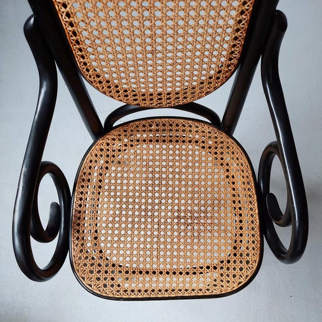 1960s No. 17 Black Chair by Michael Thonet, 1970s For Sale - Image 5 of 9
