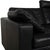 Two-Seater Sofa in Black Leather with Headrest from Cor For Sale - Image 6 of 17