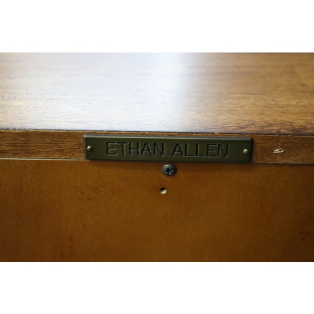 Ethan Allen Cherry Low Bookcase For Sale - Image 9 of 10