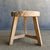 Vintage Elm Wood Wheel Table in Natural Finish For Sale - Image 4 of 8