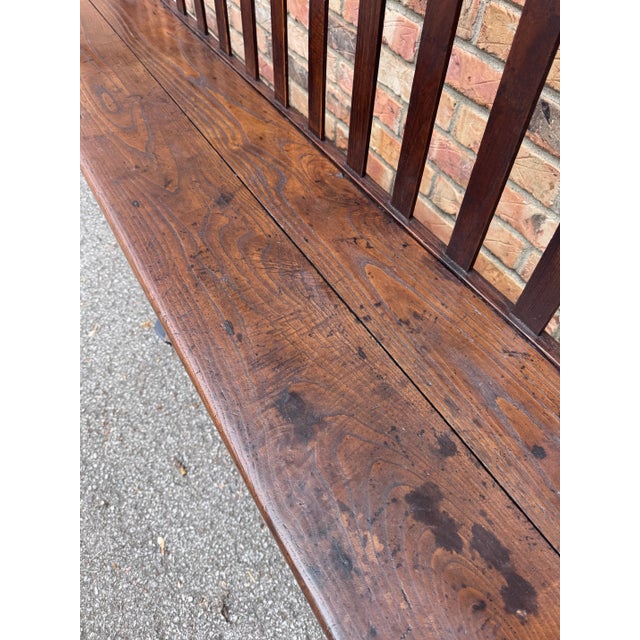 Brown Early 19th Century French Hall Bench For Sale - Image 8 of 10