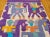 Mid 20th Century Vintage Southwestern Pictorial Kilim Area Rug, Handwoven Pictorial Design, Lavender & Ivory, 3’ X 5’ For Sale - Image 5 of 10