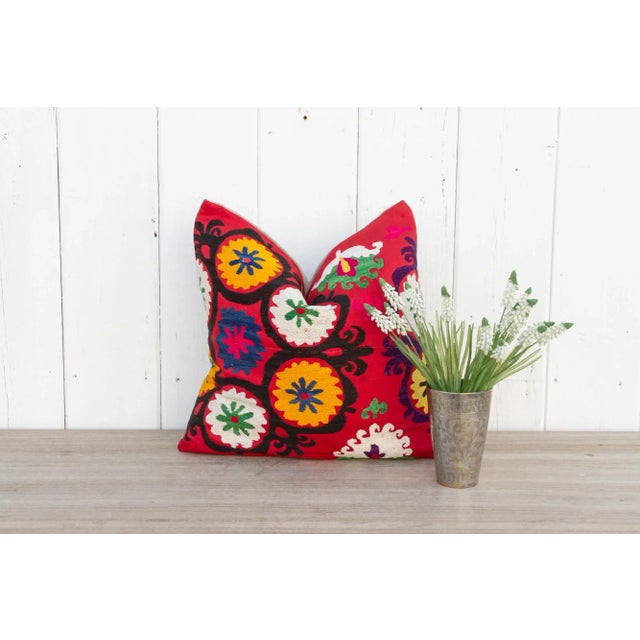 Suzani embroidery is a traditional form of needlework originating Central Asia. Suzani is a Persian word meaning "needle...