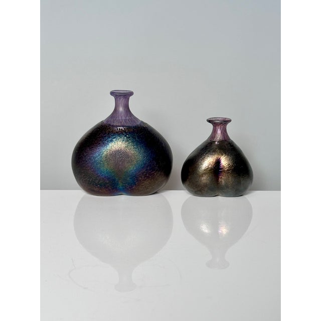 Small Glass Art Vases by Bertil Vallien, Sweden, 1980s, Set of 2 For Sale - Image 18 of 18