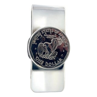 Tiffany & Co One Dollar Coin Money Clip Sterling Silver Estate For Sale