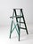 Farmhouse Vintage Painted Green Wood Ladder For Sale - Image 3 of 12