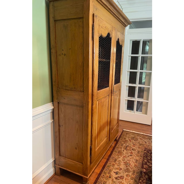 French Cheese Armoire, Circa 1860 — Louis XV Pine, Documented Provenance For Sale - Image 9 of 12