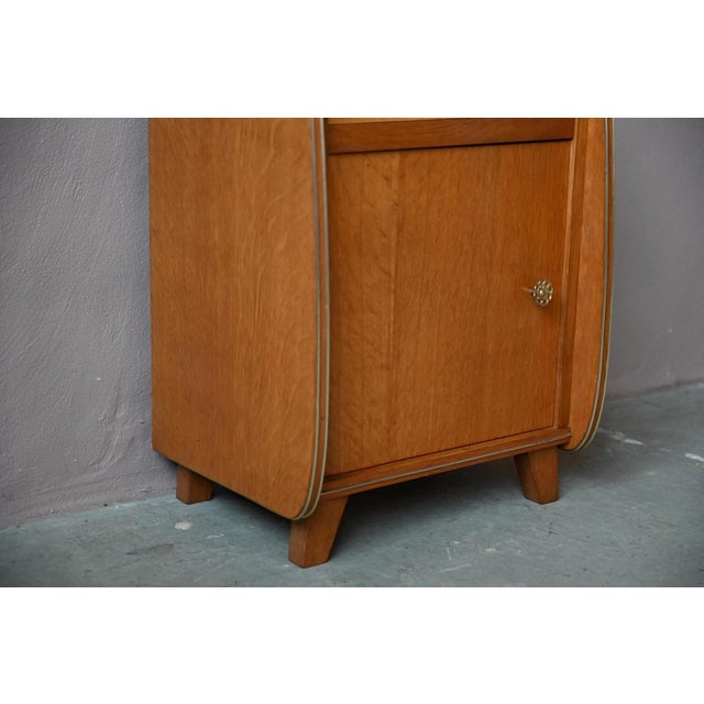 1960s Vintage Bedside Table with Compass Legs, 1960s For Sale - Image 5 of 16