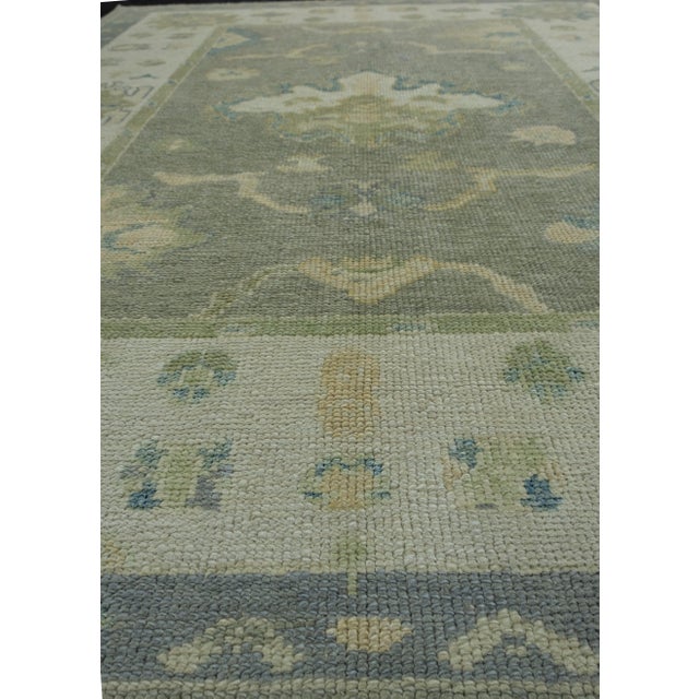 Early 21st Century Turkish Oushak Rug 5'3" x 6'9" #17035 For Sale - Image 5 of 8