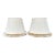 Pair of Baby Pink Lampshades With Caterpillar Trim For Sale