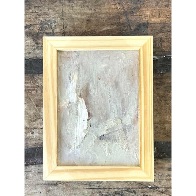 Vintage Original Abstract Oil on Board For Sale - Image 4 of 12