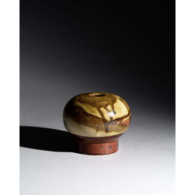1970s Earth Tone Studio Ceramic Vase by Barbara Stehr, Germany, 1970s For Sale - Image 5 of 11