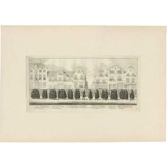 Fokke, Funeral Procession of Anna van Hannover, 1761, Paper For Sale