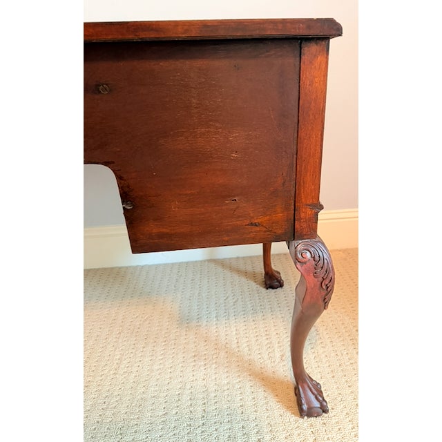 Antique Chippendale Style Mahogany Writing Desk / Dressing Table by Northern Furniture Co For Sale - Image 12 of 14