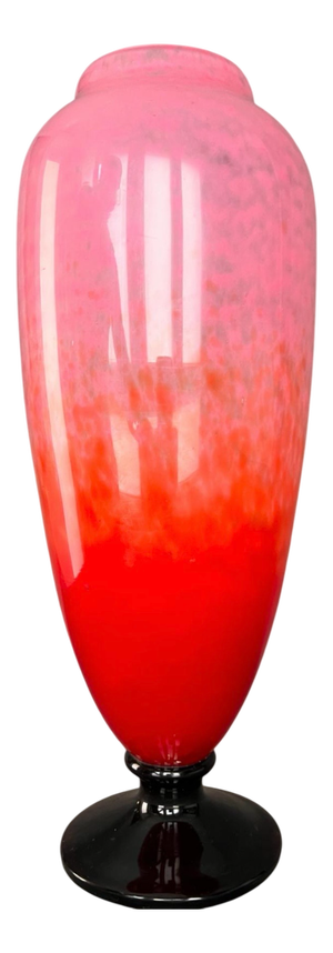 Vintage Art Deco Verrier Jade Vase by Charles Schneider, 1925