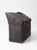 Black Antique Industrial Slant Top Travel Case Trunk For Sale - Image 8 of 12