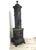 Black Antique European Ornate Cast Iron Parlor Stove Heater With Urn Finial & Paw Feet, C. 1890 For Sale - Image 8 of 12