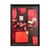 Modern David Adickes "Red and Black Cubist with White" Modern Red-Toned Abstract Geometric Painting, 20th Century For Sale - Image 3 of 10