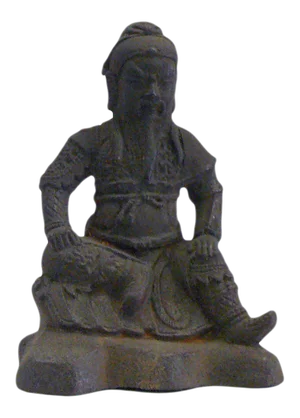Rustic Iron Handcrafted Chinese General Guan Kwang Kong Figure