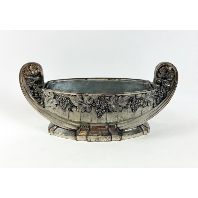 Art Deco French Silver-Plated Jardiniere, 1920s For Sale - Image 3 of 12