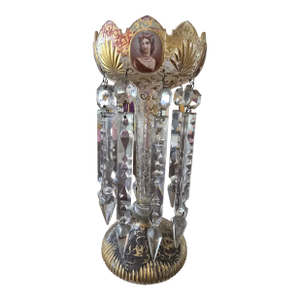Antique Moser Bohemian Glass Overlay 24k Luster