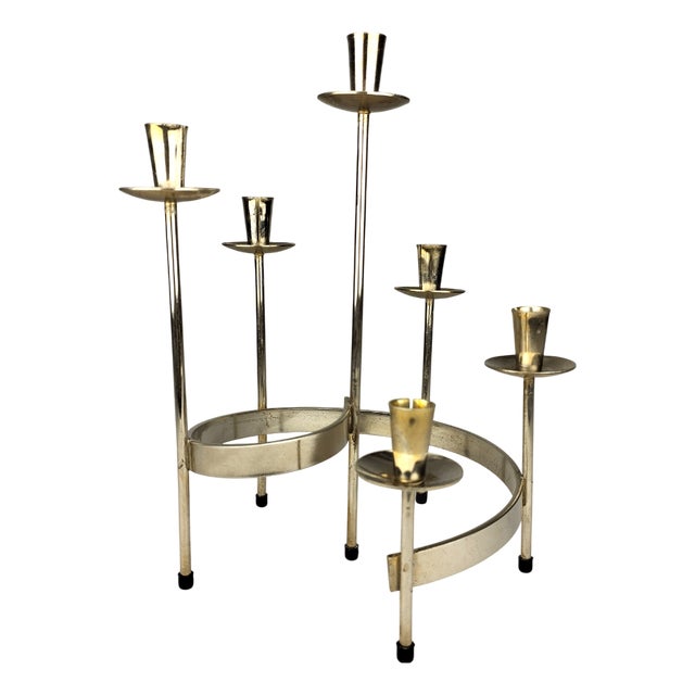 Mid-Century Candlestick by Gunnar Ander for Ystad-Metall, 1960s For Sale