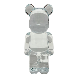 Baccarat Be@rbrick Clear Crystal Figurine Created in Collaboration With Japanese Brand Medicom
