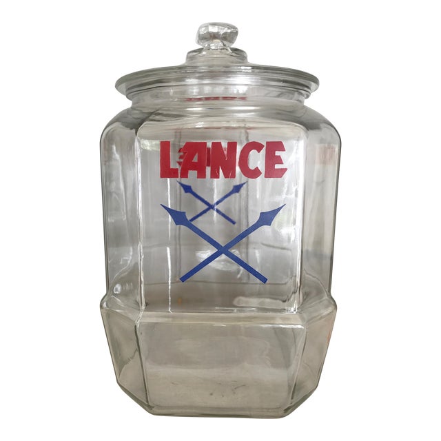 Vintage 1930s Lance Cracker Counter Jar Chairish