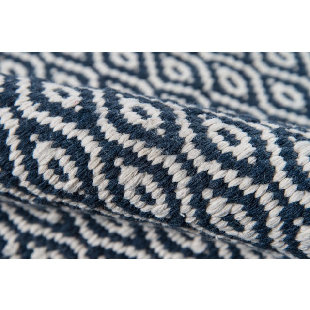 Erin Gates Erin Gates by Momeni Newton Davis Navy Hand Woven Recycled Plastic Indoor Outdoor Rug 9' X 12' For Sale - Image 4 of 6
