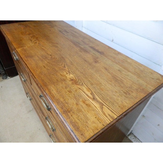 Edwardian Oak Chest of Drawers, 1890s For Sale - Image 4 of 18