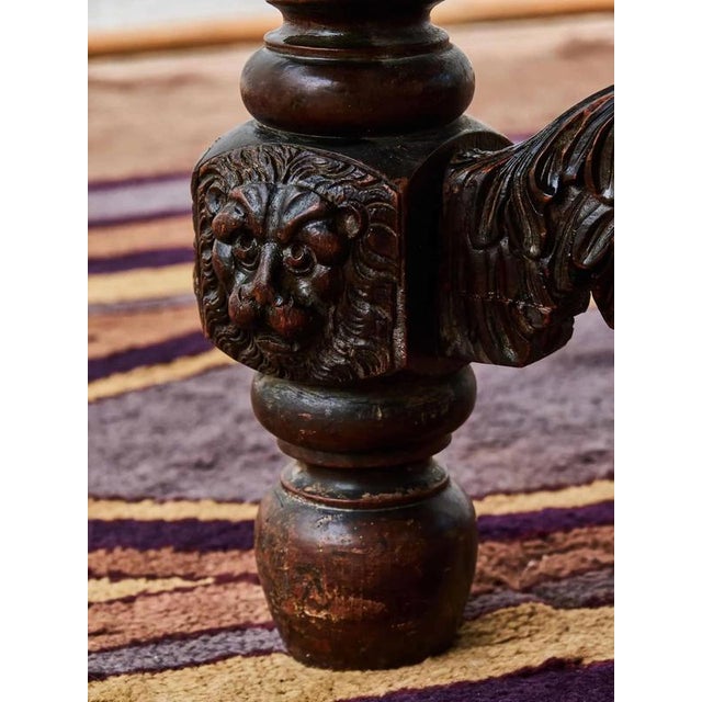 Neo-Renaissance Dining Table with Eagles For Sale - Image 6 of 10