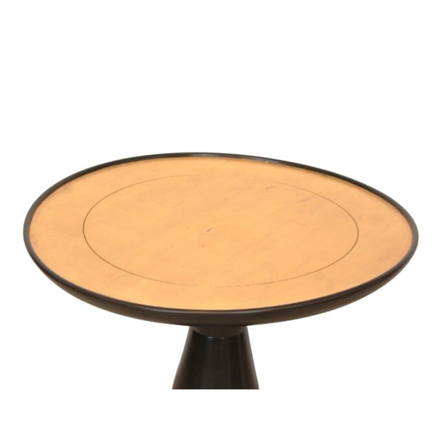 Contemporary Kravet Sculptural Side Table or Pedestal With Gilded Top For Sale - Image 3 of 9