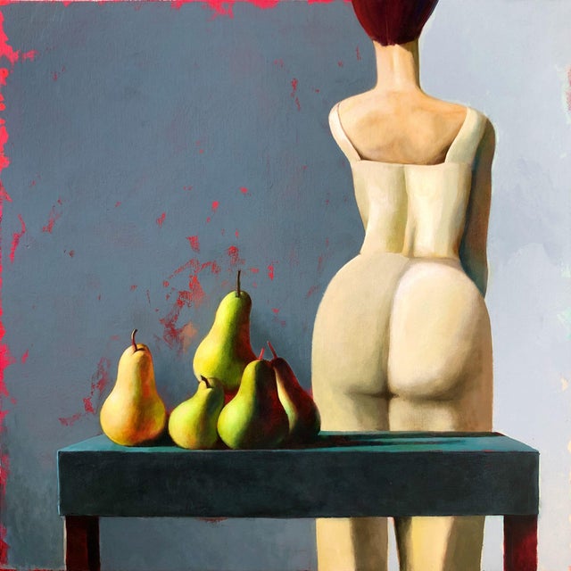 Agnese Kurzemniece, A Classic Motif, Acrylic on Linen Canvas, 2023 For Sale - Image 4 of 4