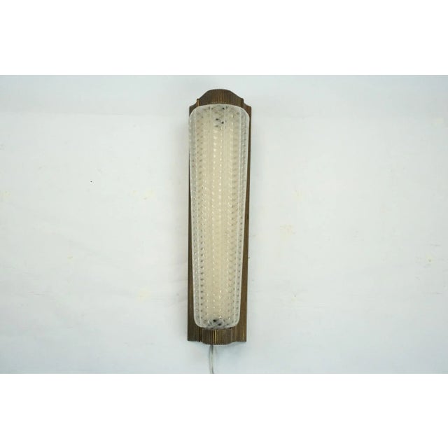 Large Art Deco Sconce in Brass and Acrylic, 1930s For Sale - Image 17 of 17