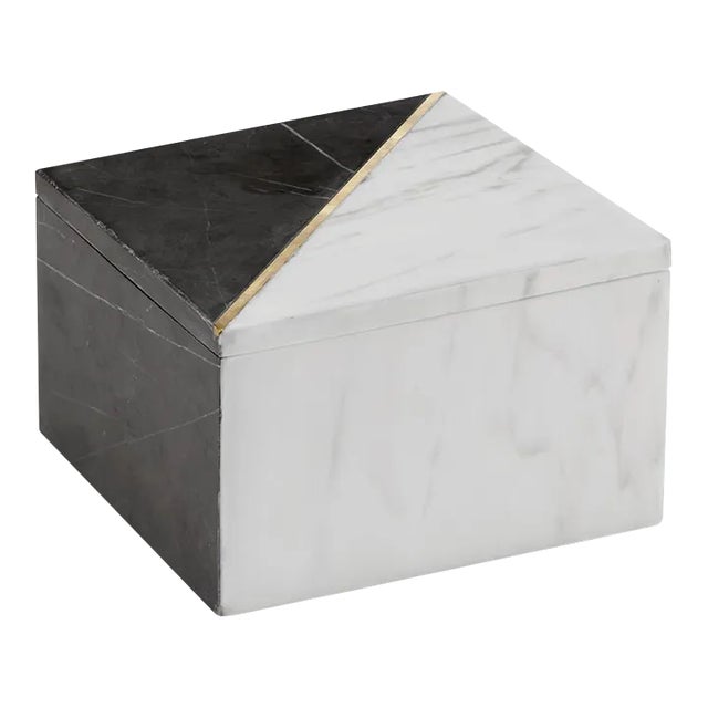 Currey & Company Deena Marble Box For Sale