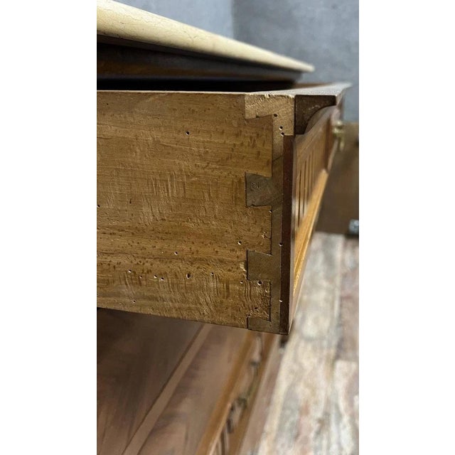 Napoleon III Chest of Drawers in Walnut, 1850s For Sale - Image 4 of 8