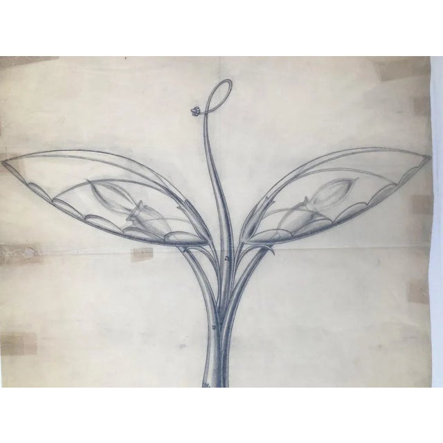 Drawing for a Table Lamp by Robert Gerlach, 1915 For Sale - Image 6 of 10