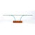 Mid-Century Modernage Curved Glass Cocktail Table W/ Rectilinear Walnut Base For Sale - Image 9 of 14