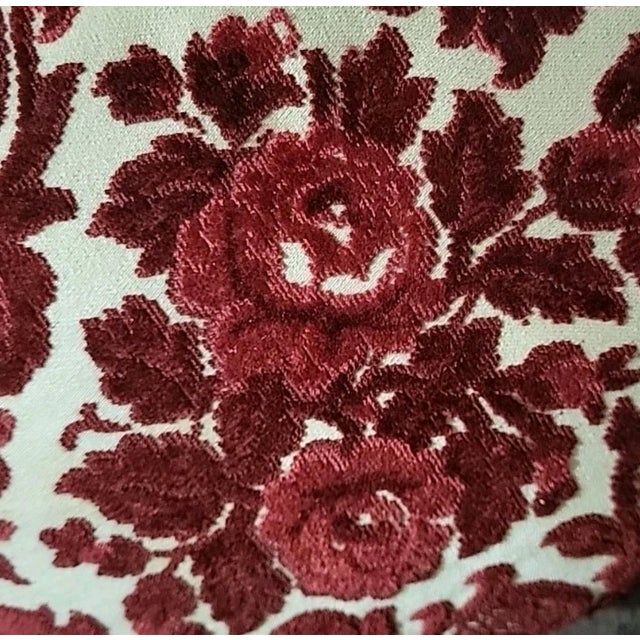 Traditional Late 20th Century Traditional Oval Coctail Ottoman Fringe Trim For Sale - Image 3 of 9