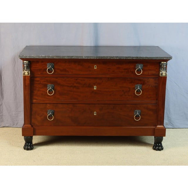 Antique Empire Chest of Drawers, 1800s For Sale - Image 12 of 13