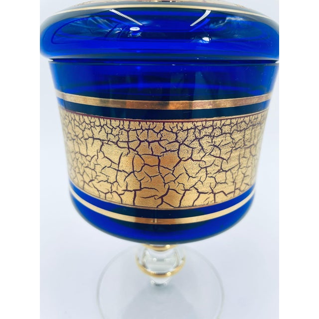 Mid-Century Modern Decorative Glass Chocolate Box, 1956 For Sale - Image 3 of 8