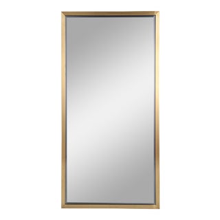 Regina Andrew Rectangle Mirror in Natural Brass For Sale