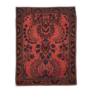 1910s Antique Mohajeran Sarouk Rug-2′ × 2′6″ For Sale