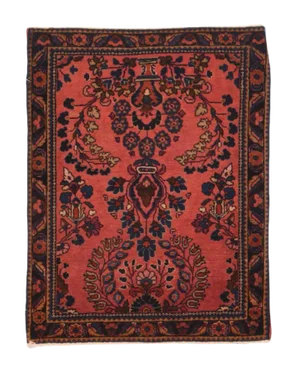 1910s Antique Mohajeran Sarouk Rug-2′ × 2′6″