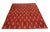 8x10 Hand-Knotted Afghan Wool "Shooting Star" Transitional Rug in Red & Gold For Sale - Image 4 of 8