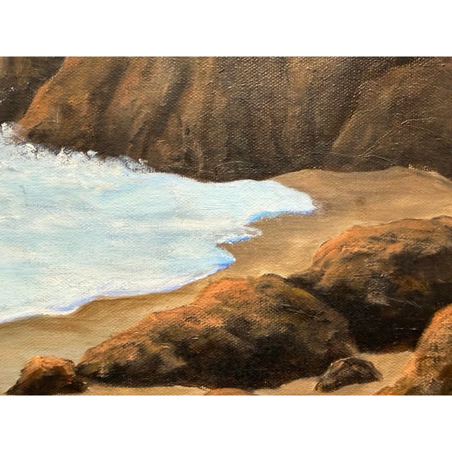 Ruth Rediger "Wavey Waves" Oil Painting, Signed For Sale - Image 10 of 12