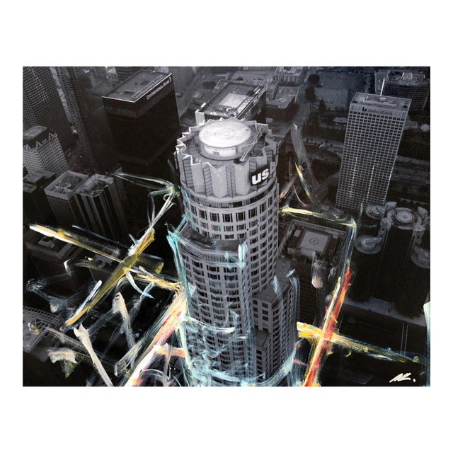 "Us Bank Fly By" Original Artwork by Pete Kasprzak For Sale