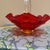 Glass 1960s Mid-Century Modern Viking Epic Ruby Red Persimmon Glass Basket Candy Dish For Sale - Image 7 of 8